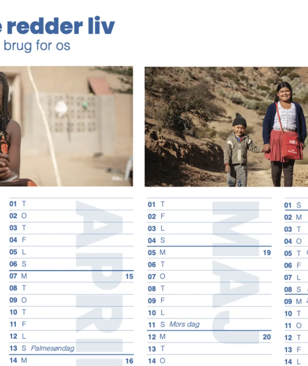Planbørnefonden kalender