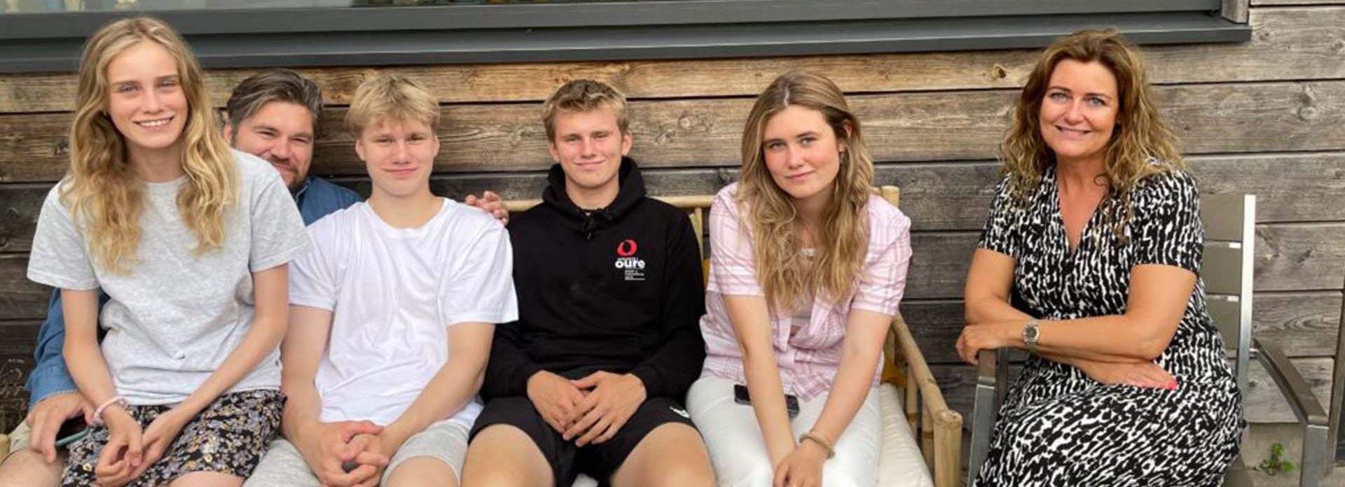 Ambassadør Rasmus Bjerg og familie
