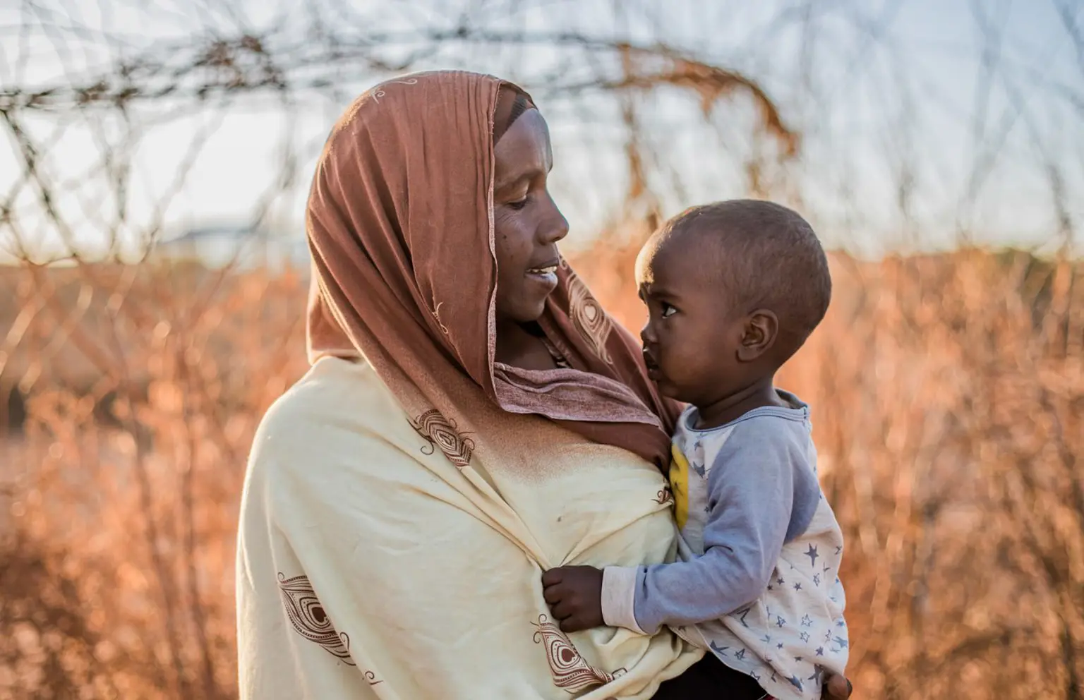 Mor med barn i Somalia - planbørnefonden