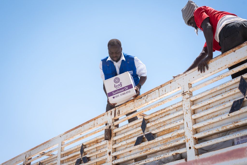 Uddeling af nødhjælp fra Sudan