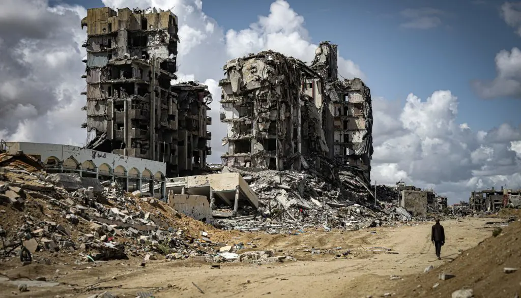 Billede af ødelæggelserne i Gaza