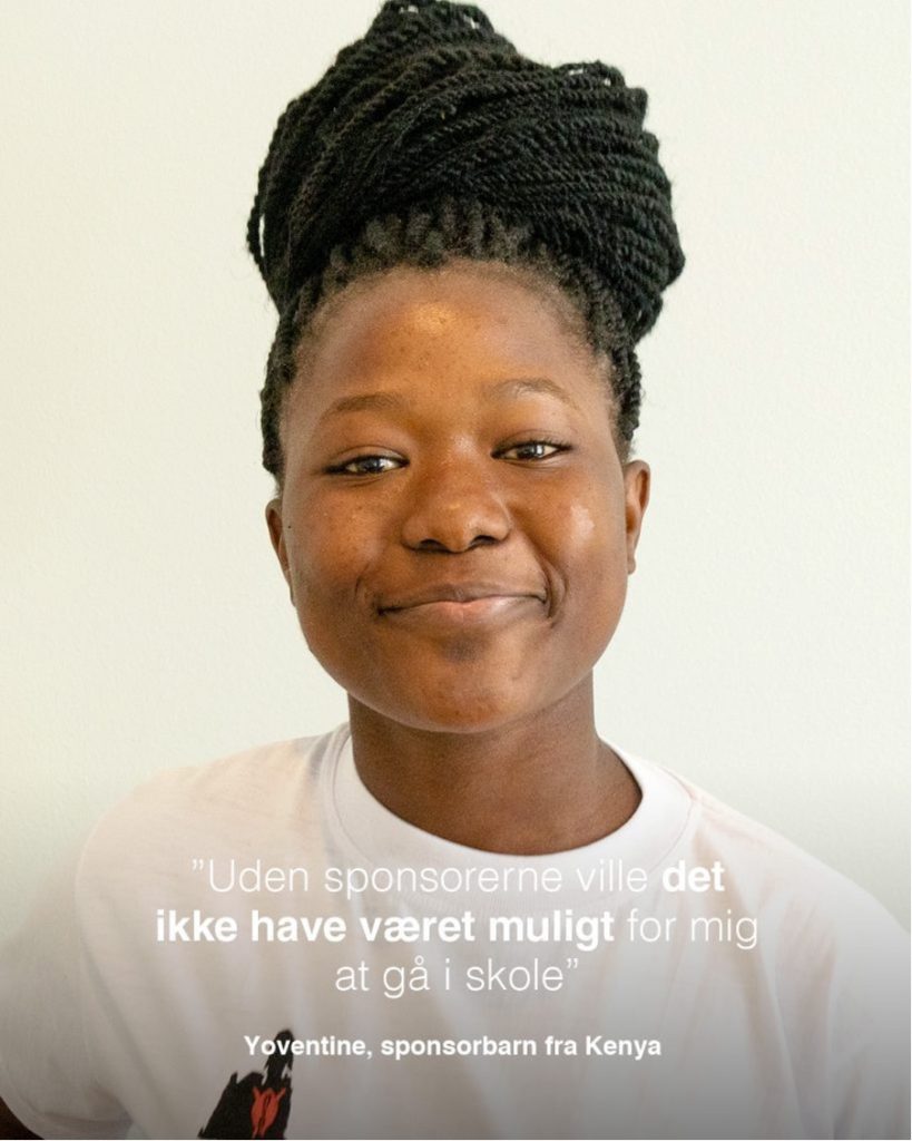 pige der har fået hjælp af plan til at komme i skole