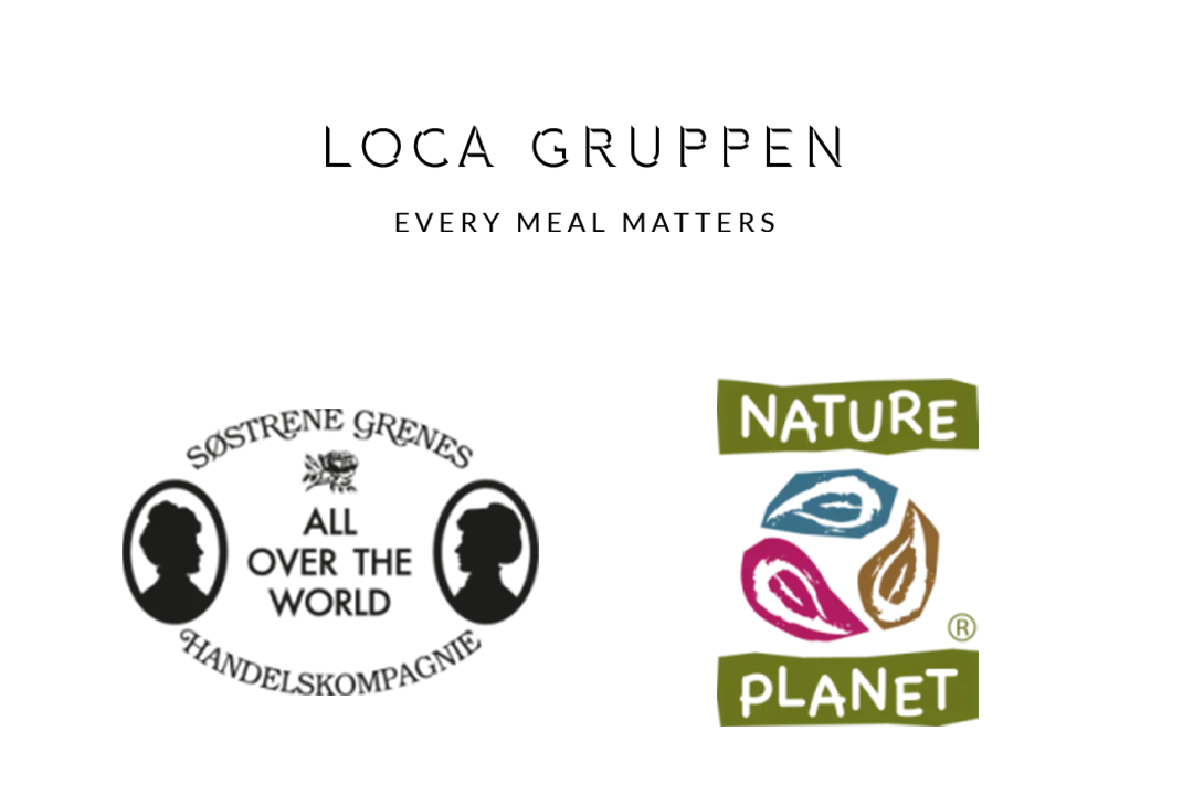 Logo fra Søstrene Grene, Nature Planet og Loca Gruppen